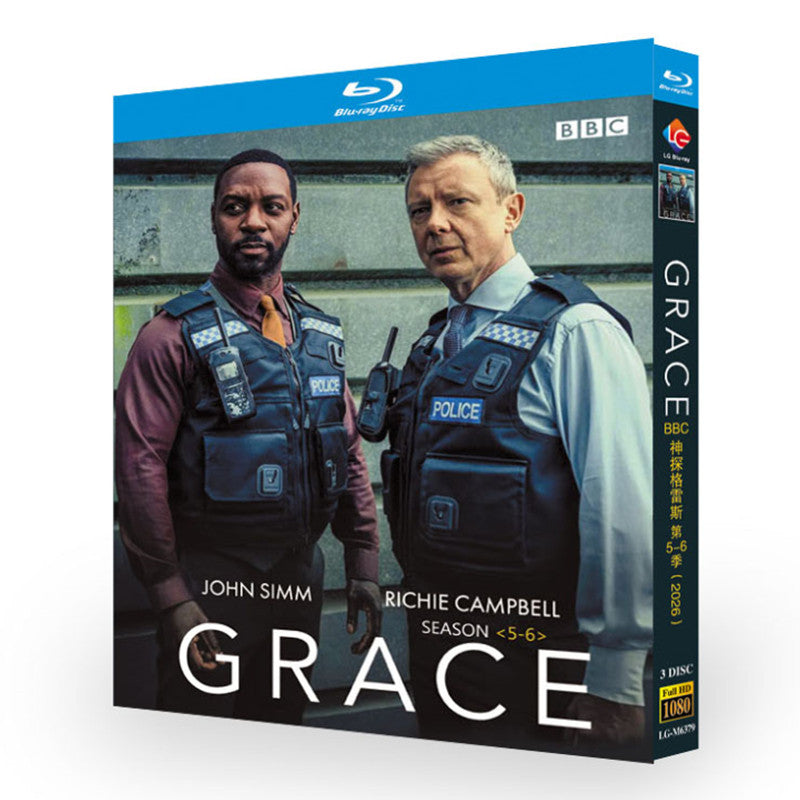 海外ドラマ「警視グレイス シリーズ5-6」 ブルーレイ[Blu-ray-BOX] 3-DISC ジョン・シム リッチー・キャンベル