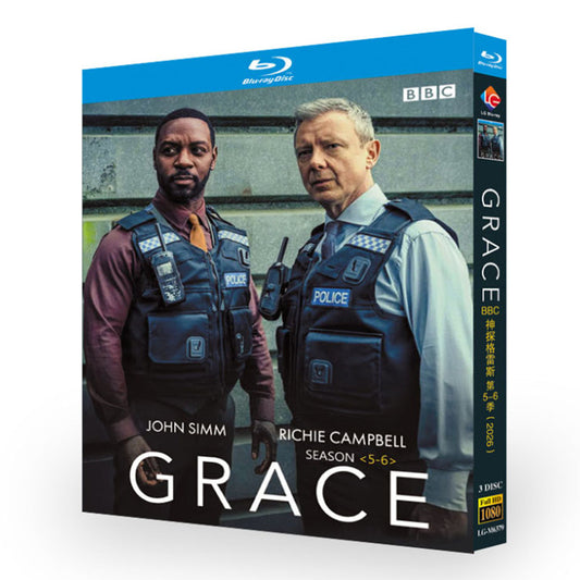 海外ドラマ「警視グレイス シリーズ5-6」 ブルーレイ[Blu-ray-BOX] 3-DISC ジョン・シム リッチー・キャンベル