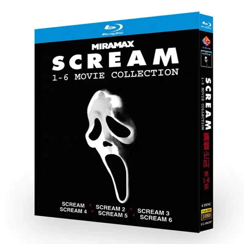 映画「スクリーム シリーズ1-6」 日本語字幕ブルーレイ[Blu-ray-BOX] 4-DISC ドリュー・バリモア ロジャー・ジャクソン-華流グッズストア