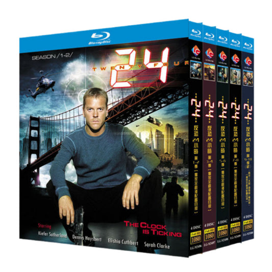 海外ドラマ「24 TWENTY FOUR シーズン7-8」 日本語字幕ブルーレイ[Blu-ray-BOX] 4-DISC キーファー・サザーランド メアリー・リン・ライジェスキュ