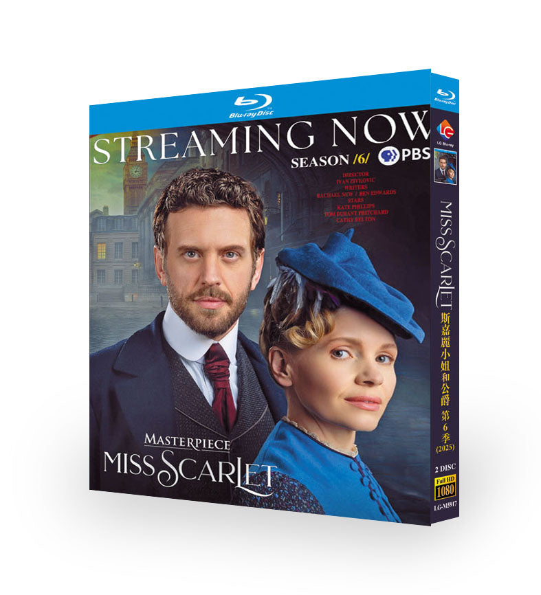 海外ドラマ「探偵ミス・スカーレット シーズン6」 ブルーレイ[Blu-ray-BOX] 2-DISC-DISC ケイト・フィリップス トム・デュラント・プリチャード-華流グッズストア