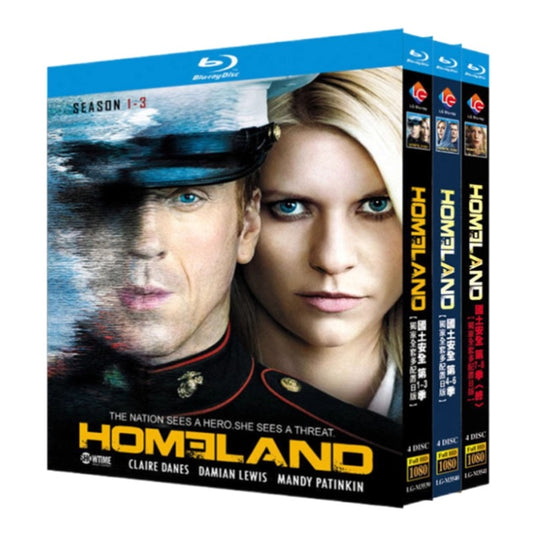 海外ドラマ「HOMELAND/ホームランド シリーズ1-3」 日本語字幕ブルーレイ[Blu-ray-BOX] 4-DISC クレア・デインズ ダミアン・ルイス-華流グッズストア